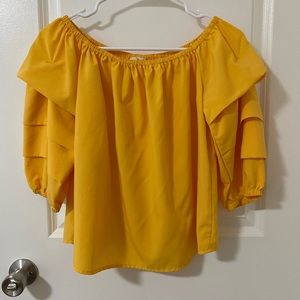 Yellow blouse
